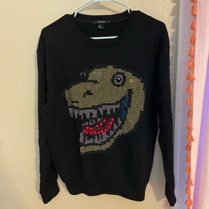 Forever 21 Dinosaur Crew Sweatshirt